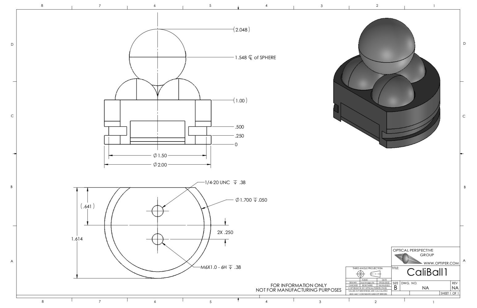 CALIBALL™ I Optical Perspectives Group