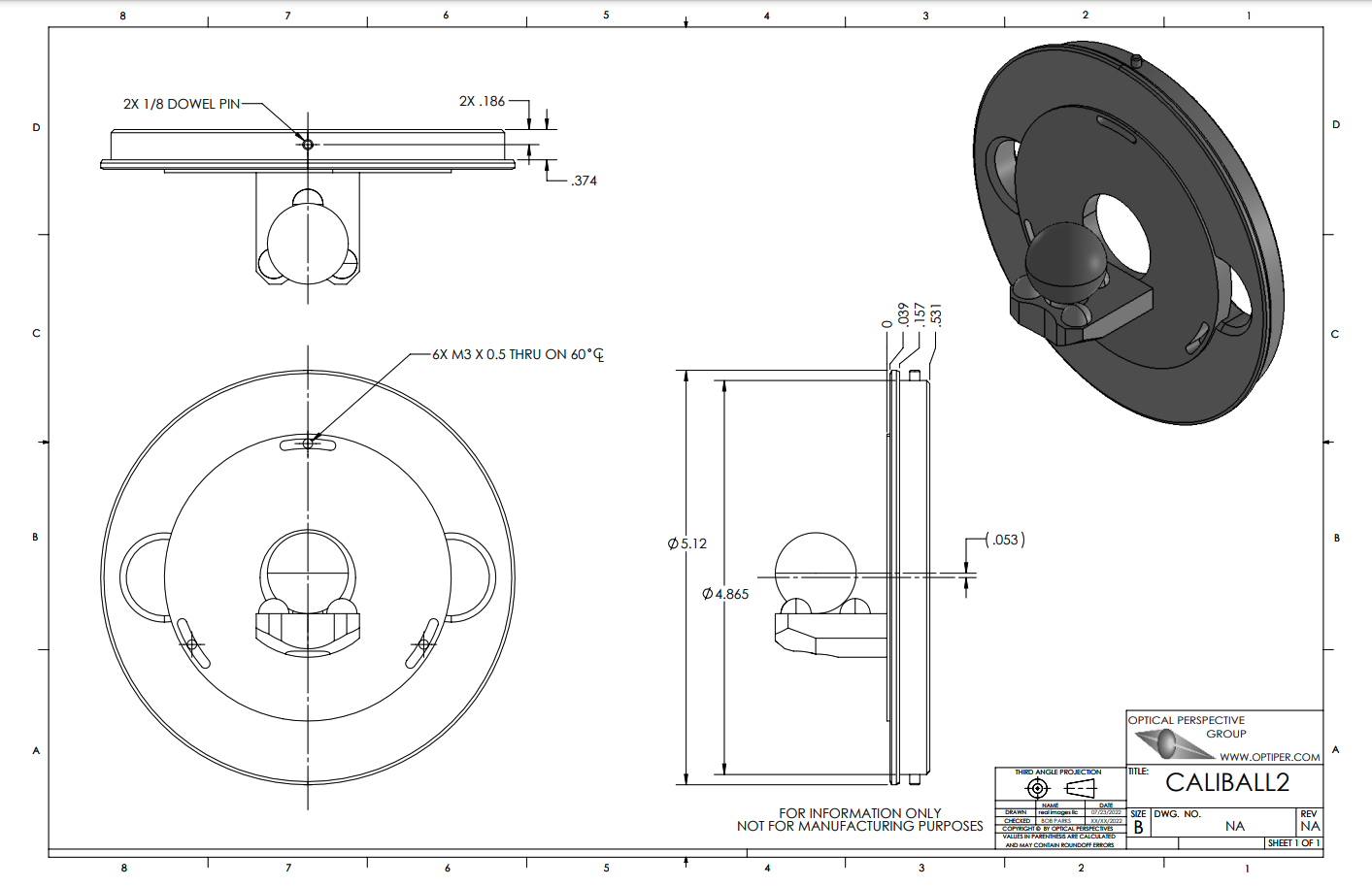 CaliBall™ II Optical Perspectives Group